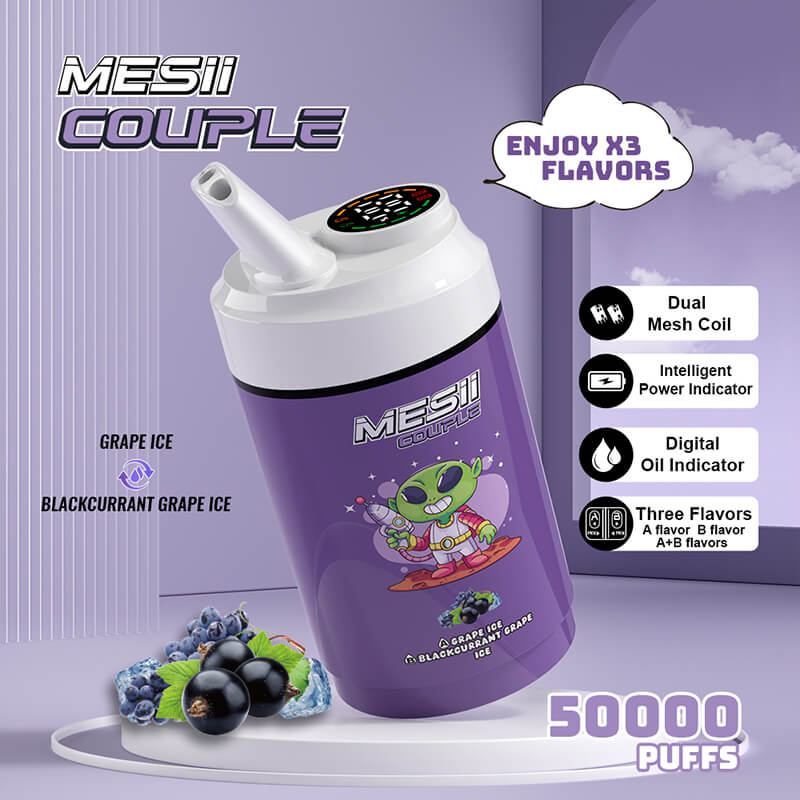Mesii Couple 50000 Puffs 3 Flavors in 1 Disposable Vape