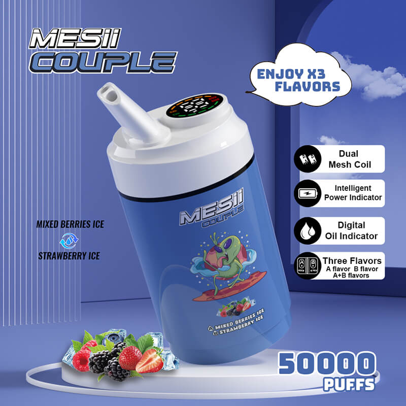 Mesii Couple 50000 Puffs 3 Flavors in 1 Disposable Vape