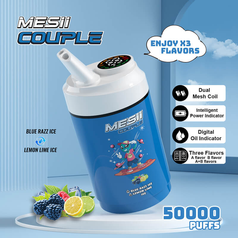 Mesii Couple 50000 Puffs 3 Flavors in 1 Disposable Vape
