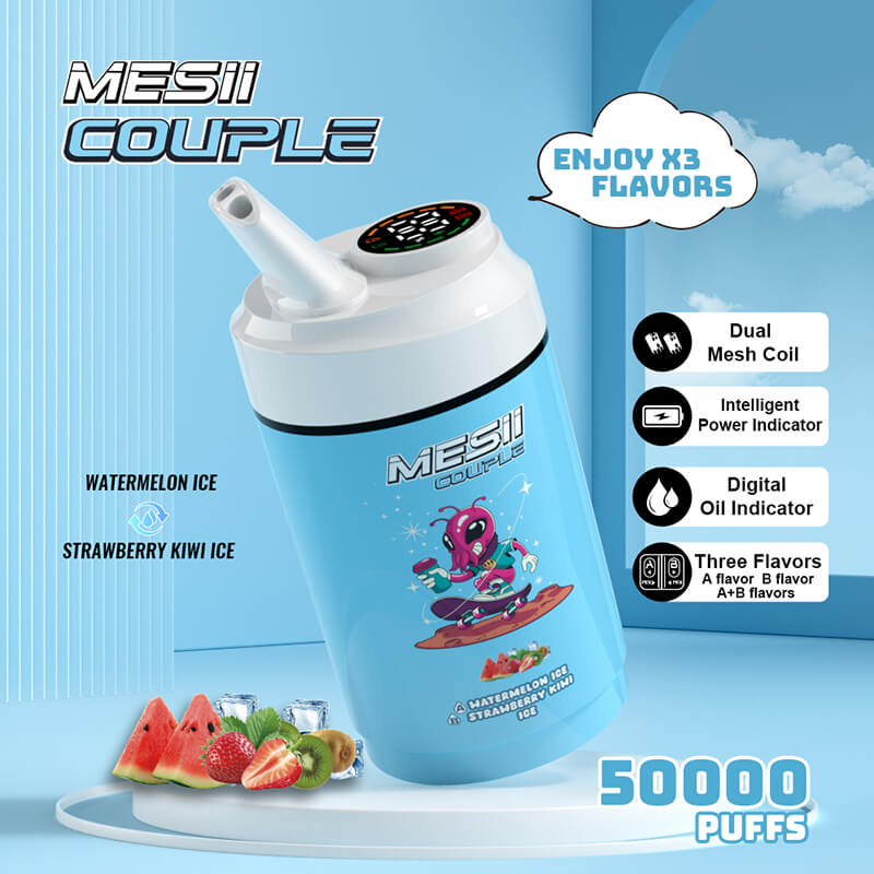 Mesii Couple 50000 Puffs 3 Flavors in 1 Disposable Vape