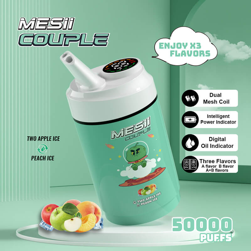 Mesii Couple 50000 Puffs 3 Flavors in 1 Disposable Vape