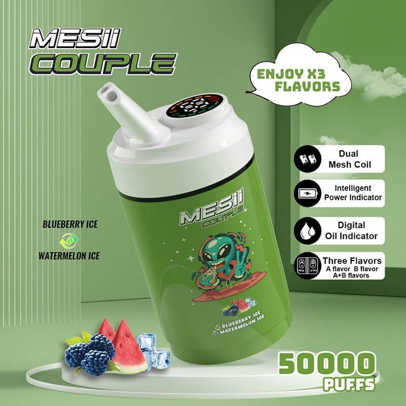 Mesii Couple 50000 Puffs 3 Flavors in 1 Disposable Vape