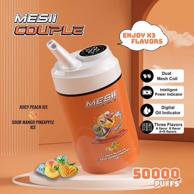 Mesii Couple 50000 Puffs 3 Flavors in 1 Disposable Vape