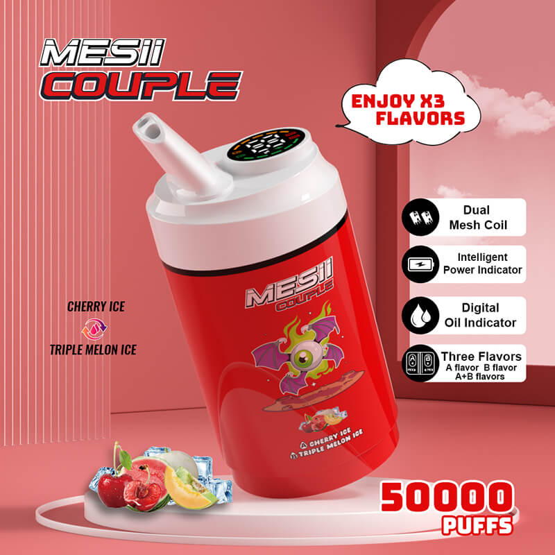 Mesii Couple 50000 Puffs 3 Flavors in 1 Disposable Vape