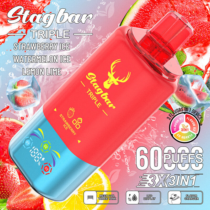 Stag Bar Triple 60000 Puffs Disposable Vape
