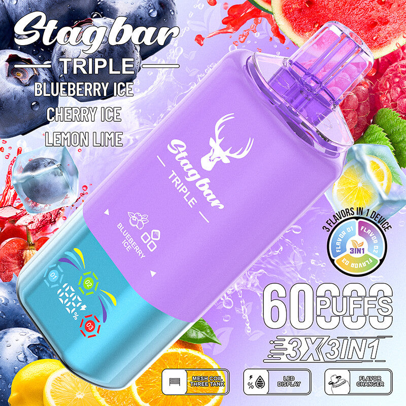 Stag Bar Triple 60000 Puffs Disposable Vape