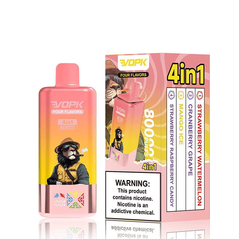 VOPK 80000 Puffs 4in1 Flavors Disposable Vape