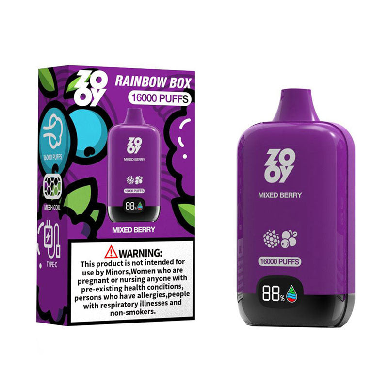 Zooy Rainbow 16000 Puffs Disposable Vape