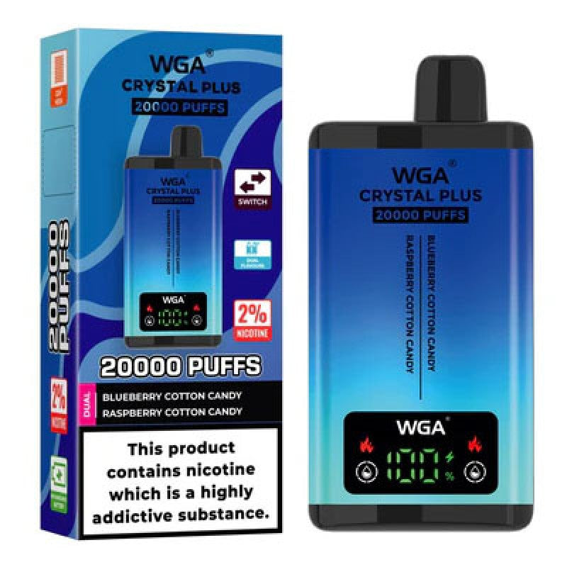 WGA Crystal Plus 20000 Puffs Dual Flavors Monouso Vape