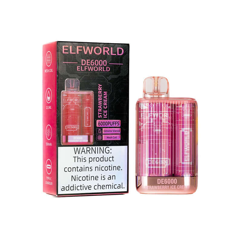 ELFWORLD DE 6000 Puff Vape usa e getta