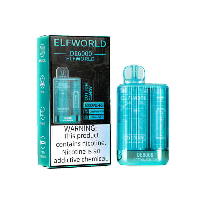 ELFWORLD DE 6000 Puff Vape usa e getta