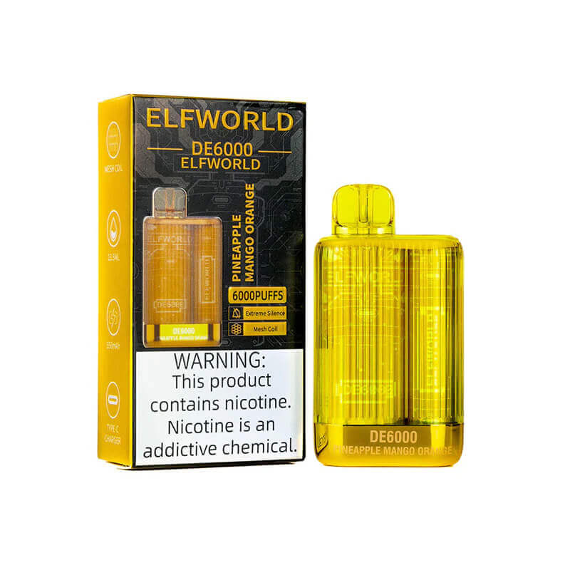 ELFWORLD DE 6000 Puff Vape usa e getta