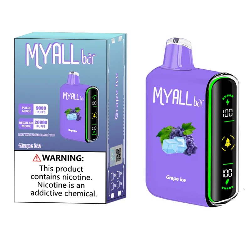 Ghiaccio all'uva MYALL Bar 20000 Puffs Vape monouso