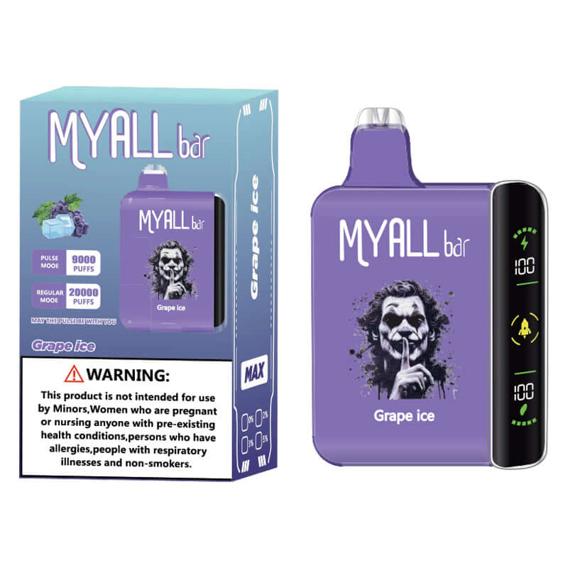 Ghiaccio all'uva MYALL Bar 20000 Puffs Vape monouso