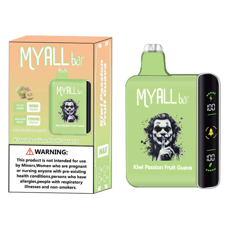 Kiwi Frutto della Passione Guava MYALL Bar 20000 Puffs Vape Monouso