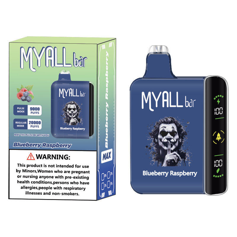 Blueberry Raspberry MYALL Bar 20000 Puffs Vape monouso