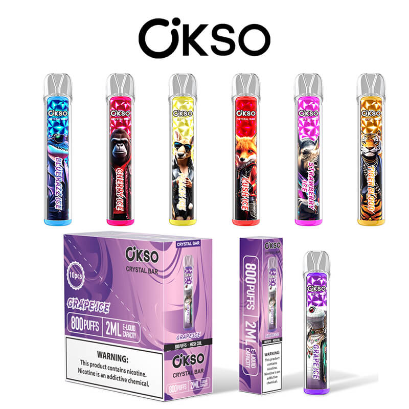 OKSO Crystal Bar 800 Puffs Disposable Vape