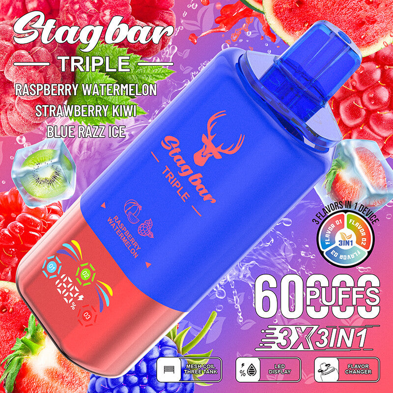 Stag Bar Triple 60000 Puffs Disposable Vape