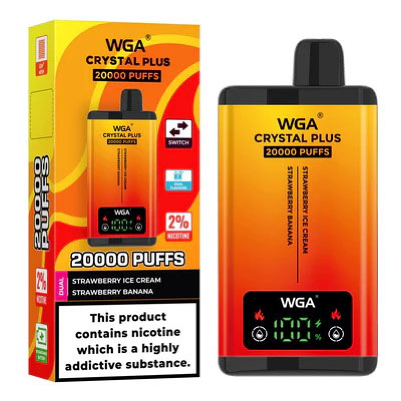 WGA Crystal Plus 20000 Puffs Dual Flavors Monouso Vape