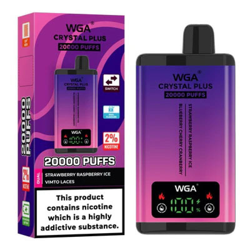 WGA Crystal Plus 20000 Puffs Dual Flavors Monouso Vape