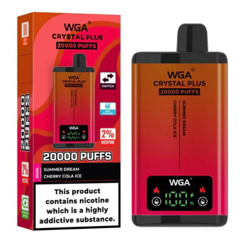 WGA Crystal Plus 20000 Puffs Dual Flavors Monouso Vape
