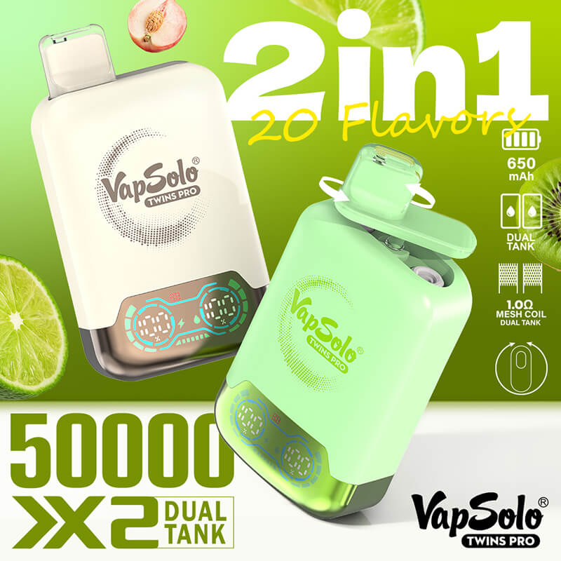 Vapsolo Twins Pro 50000 Puffs Disposable Vape
