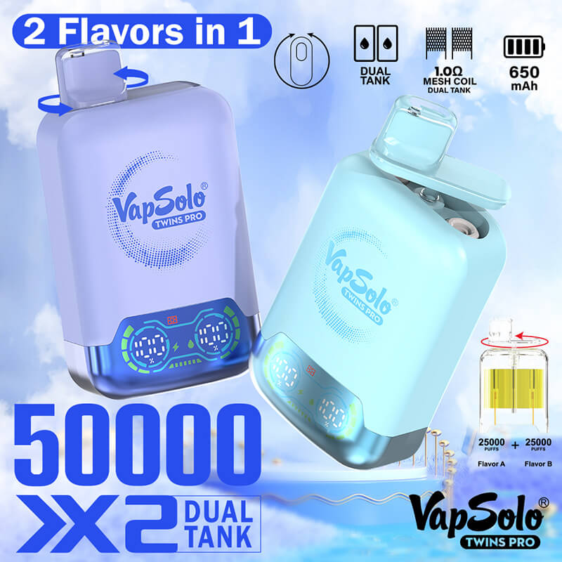 Vapsolo Twins Pro 50000 Puffs Disposable Vape