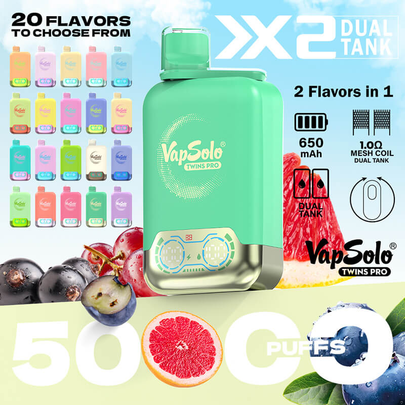 Vapsolo Twins Pro 50000 Puffs Disposable Vape