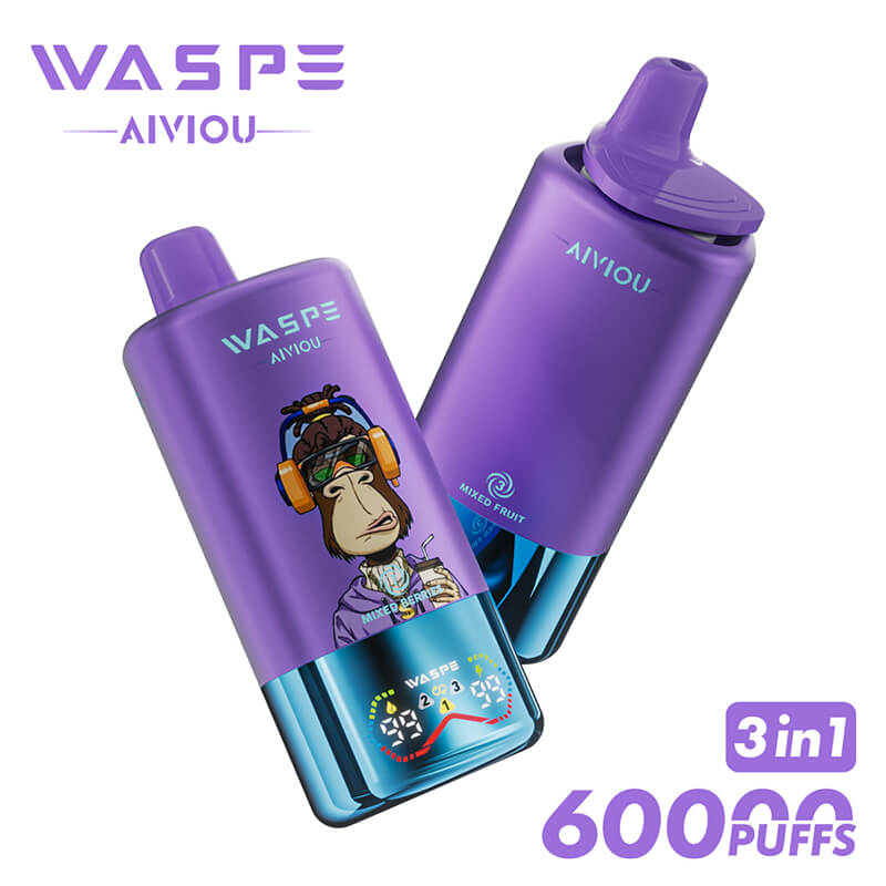 WASPE 60000 Puffs 3 in 1 Triple Flavors Disposable Vape