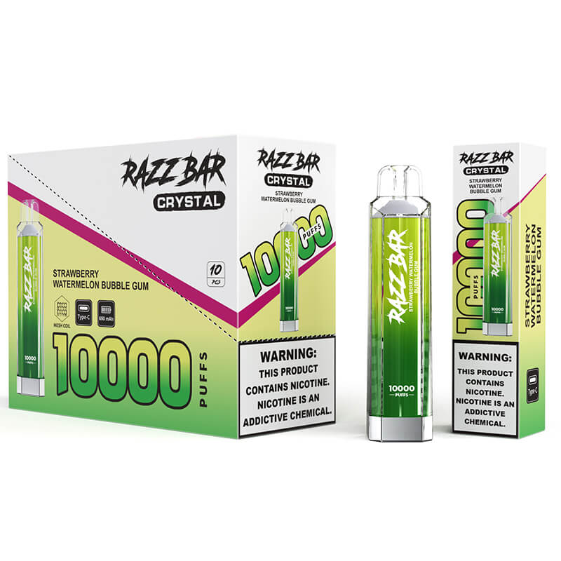 Razz Bar Crystal 10000 Puffs Disposable Vape